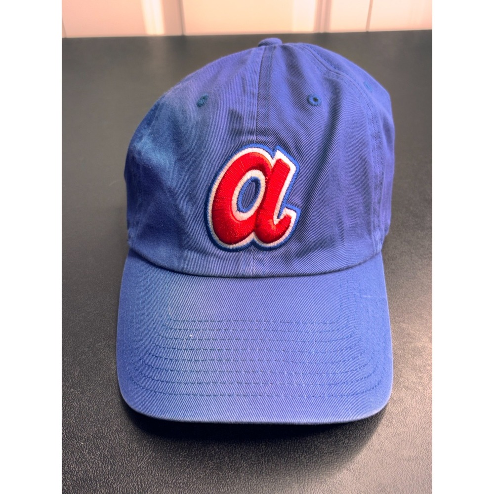 Atlanta Braves 47 Brand Hat MLB Cooperstown Collection Blue Strapback Cap OSFA
